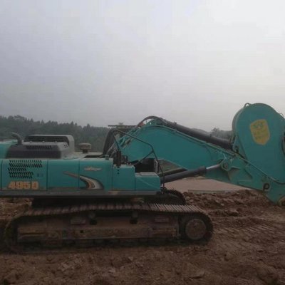 神鋼495鉤機租賃 水利工程清淤與昊遠建設機械租賃一站式解決方案